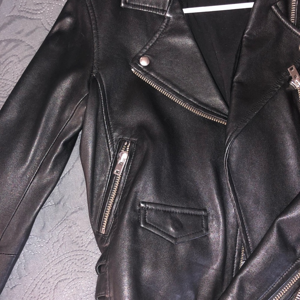 Flawless Iro Asheville Leather Moto Biker Jacket Gem